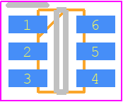 IW1602-10B - Renesas Electronics PCB footprint - SOT23 (6-Pin) - SOT23 (6-Pin) - IW1602-10B
