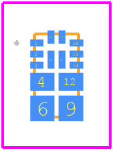 SLG59H1120V - Renesas Electronics PCB footprint - Other - Other - 18-pin STQFN 1.6 x 3.0 mm, 0.40mm