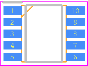 iW9802-00F - Renesas Electronics PCB footprint - Small Outline Packages - Small Outline Packages - SOIC-10