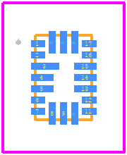 SLG46533V - Renesas Electronics PCB footprint - Other - Other - SLG46533V