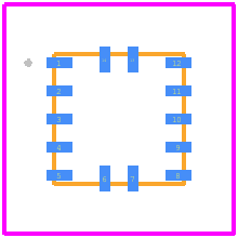 SLG46855-AP - Renesas Electronics PCB footprint - Other - Other - FCQFN-14L