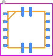 SLG46857-AP - Renesas Electronics PCB footprint - Quad Flat No-Lead - Quad Flat No-Lead - 14-pin FCQFN