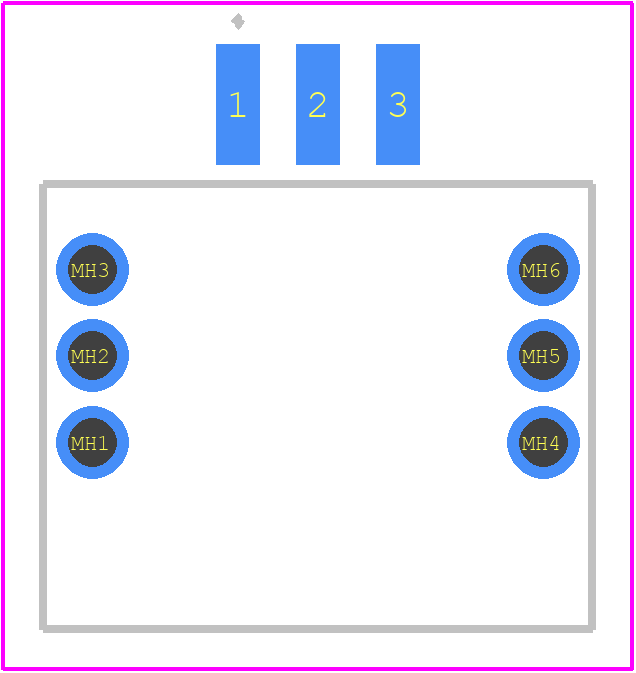 GT8E-3P-2H - Hirose PCB footprint - Other - Other - GT8E-3P-2H-2