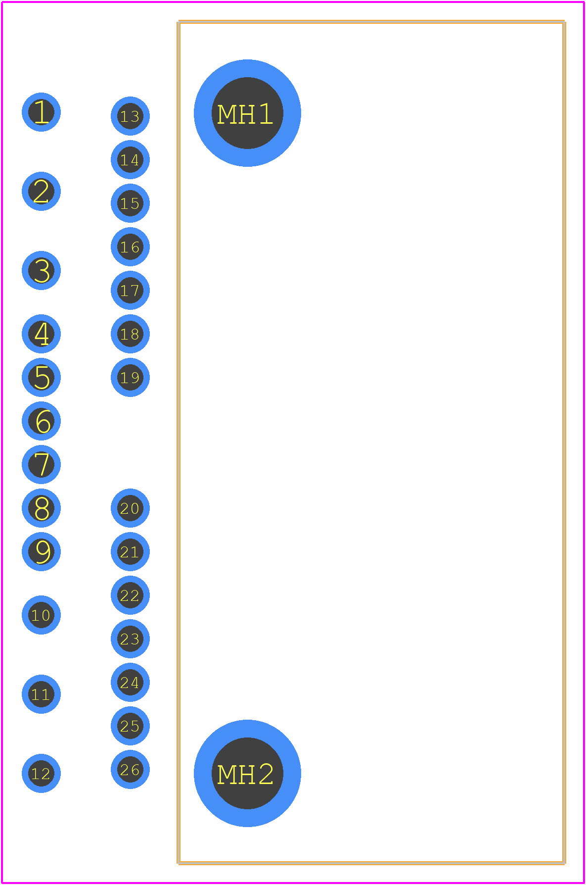 1376357-3 - TE Connectivity PCB footprint - Other - Other - 1376357-3-1