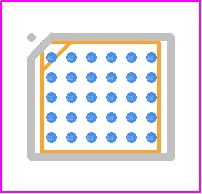 MAX30001GCWV+T - Analog Devices PCB footprint - BGA - BGA - W302L2+1
