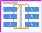 MIC94090YC6-TR - Microchip PCB footprint - SOT23 (6-Pin) - SOT23 (6-Pin) - 6-PIN_SC70_(C6)