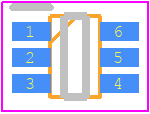 MIC94094YC6-TR - Microchip PCB footprint - Small Outline Packages - Small Outline Packages - sc-70