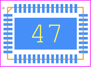 RTL8188CUS-GR - Realtek PCB footprint - Quad Flat No-Lead - Quad Flat No-Lead - QFN-46