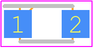ACDBMS1100-HF - Comchip Technology PCB footprint - Small Outline Diode Flat Lead - Small Outline Diode Flat Lead - SOD-123F