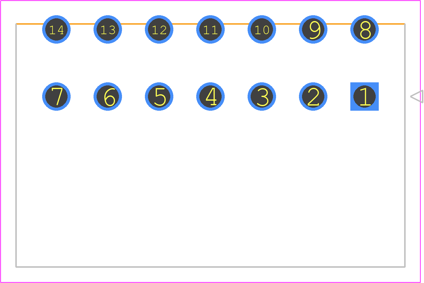 87427-1472 - Molex PCB footprint - Other - Other - 87427-14YY_347202