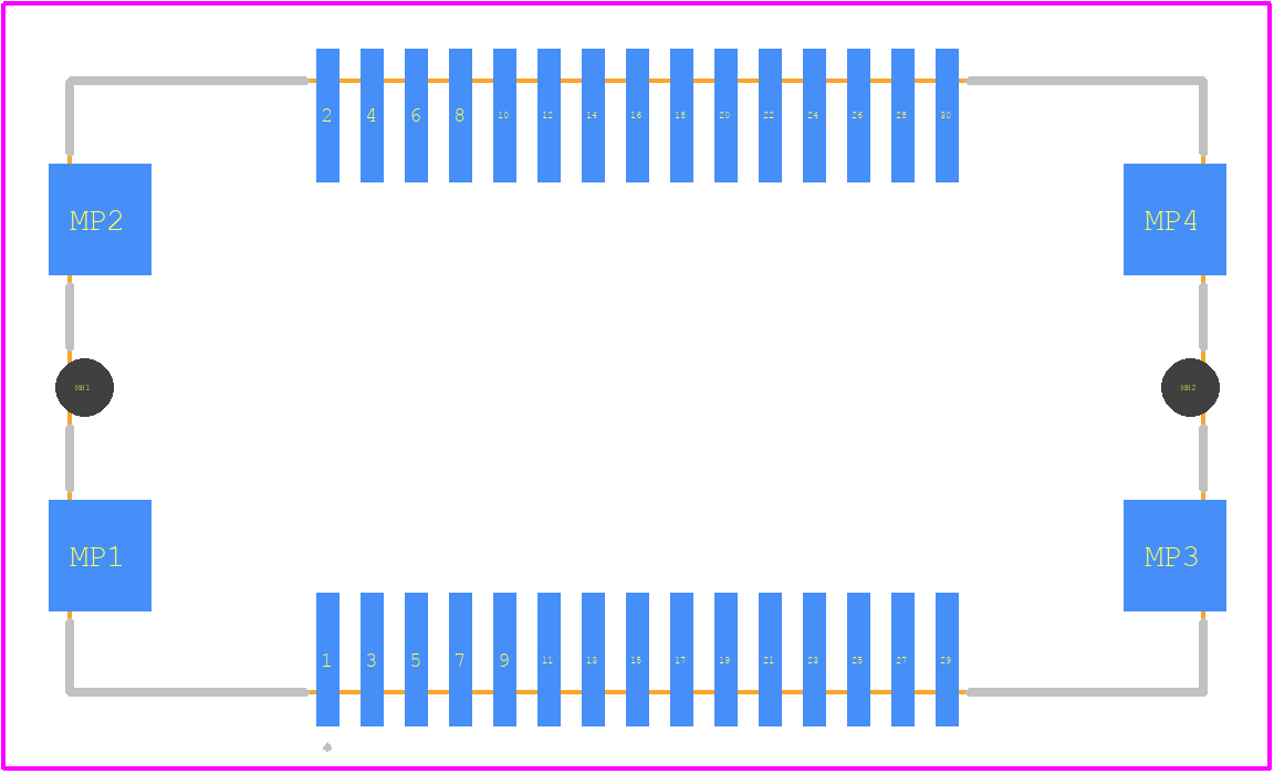 FX26-30P-1SV - Hirose PCB footprint - Other - Other - FX26-30P-1SV-1