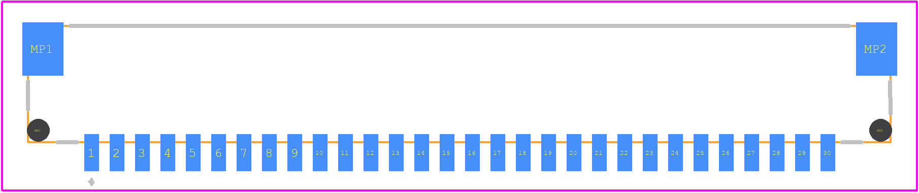 DF14-30P-1.25H(35) - Hirose PCB footprint - Other - Other - DF14-30P-1.25H(35)-1