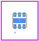 NCP130AMX115TCG - onsemi PCB footprint - Other - Other - XDFN6 1.20x1.20, 0.40P CASE 711AT ISSUE C