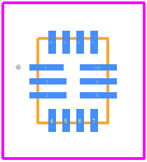 MP6551GQB-Z - Monolithic Power Systems (MPS) PCB footprint - Other - Other - QFN-14 (2.5mmx3mm)