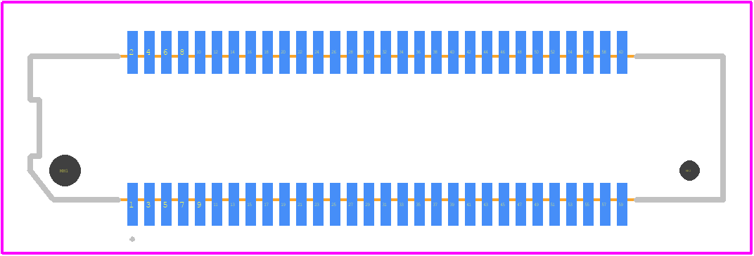 FX8-60P-SV1(71) - Hirose PCB footprint - Other - Other - FX8-60P-SV1(71)-1