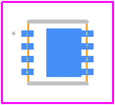 CSD17581Q3AT - Texas Instruments PCB footprint - Other - Other - DNH0008A