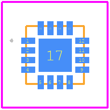 STPMS1BPQR - STMicroelectronics PCB footprint - Other - Other - QFN16 (3 x 3 mm.)