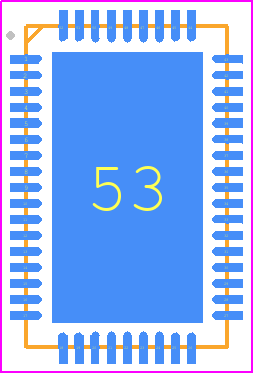 ltc3888-1 - Analog Devices PCB footprint - Quad Flat No-Lead - Quad Flat No-Lead - UHG Package 52-Lead Plastic QFN (5mm × 8mm)