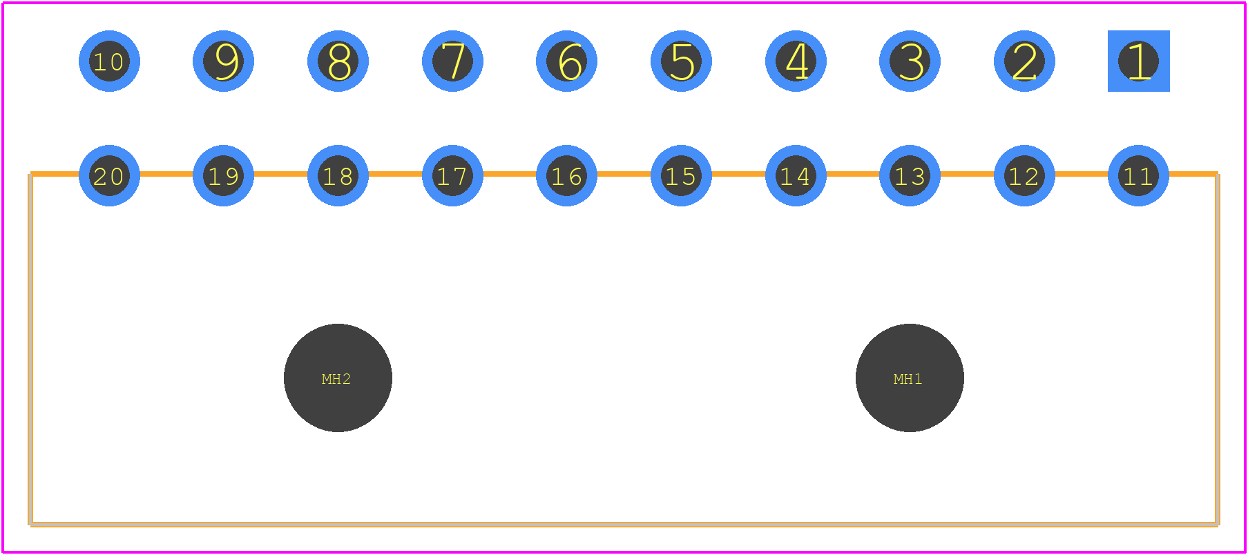 1-794106-1 - TE Connectivity PCB footprint - Other - Other - 1-794106-1-2