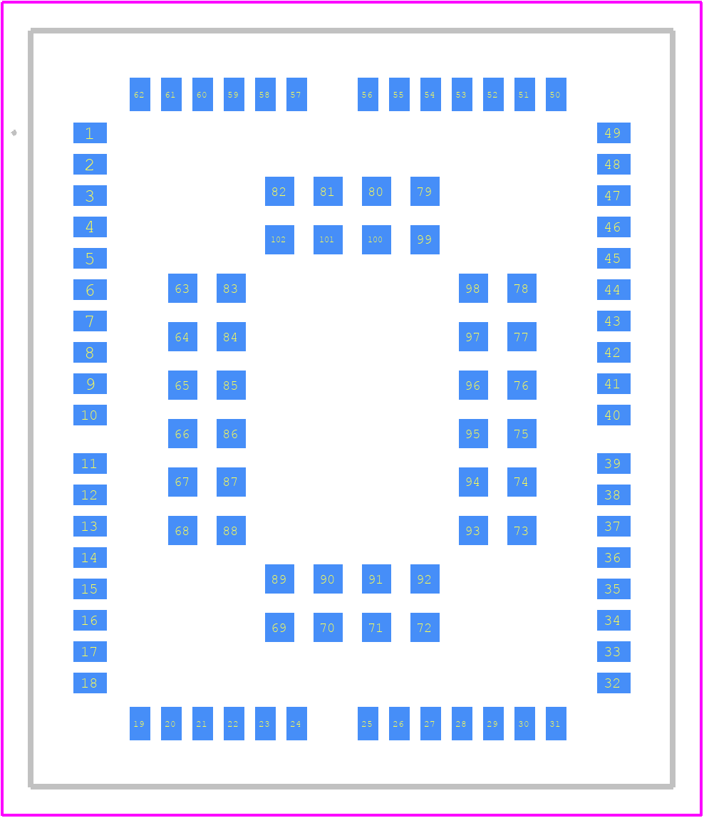 BG96MA-128-SGN - Quectel PCB footprint - Other - Other - BG96MA-128-SGN-3