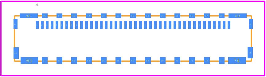 20879-040E-01 - I-Pex PCB footprint - Other - Other - 20879-040E-01-3