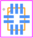 TSC215IYQT - STMicroelectronics PCB footprint - Quad Flat No-Lead - Quad Flat No-Lead - QFN10-2