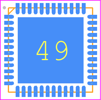 STPM066S-V0Y - STMicroelectronics PCB footprint - Quad Flat No-Lead - Quad Flat No-Lead - VFQFPN 48 7x7x1.0 mm_2022