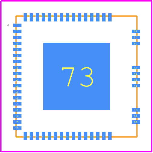 STSPIN32F0602QTR - STMicroelectronics PCB footprint - Other - Other - VFQFPN 10X10X0.95  72L PITCH 05
