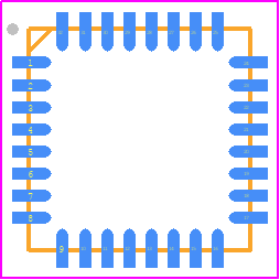 STM32G491KCU3 - STMicroelectronics PCB footprint - Quad Flat No-Lead - Quad Flat No-Lead - UFQFPN - 32 pin, 5 x 5 mm 0.5 mm pitch