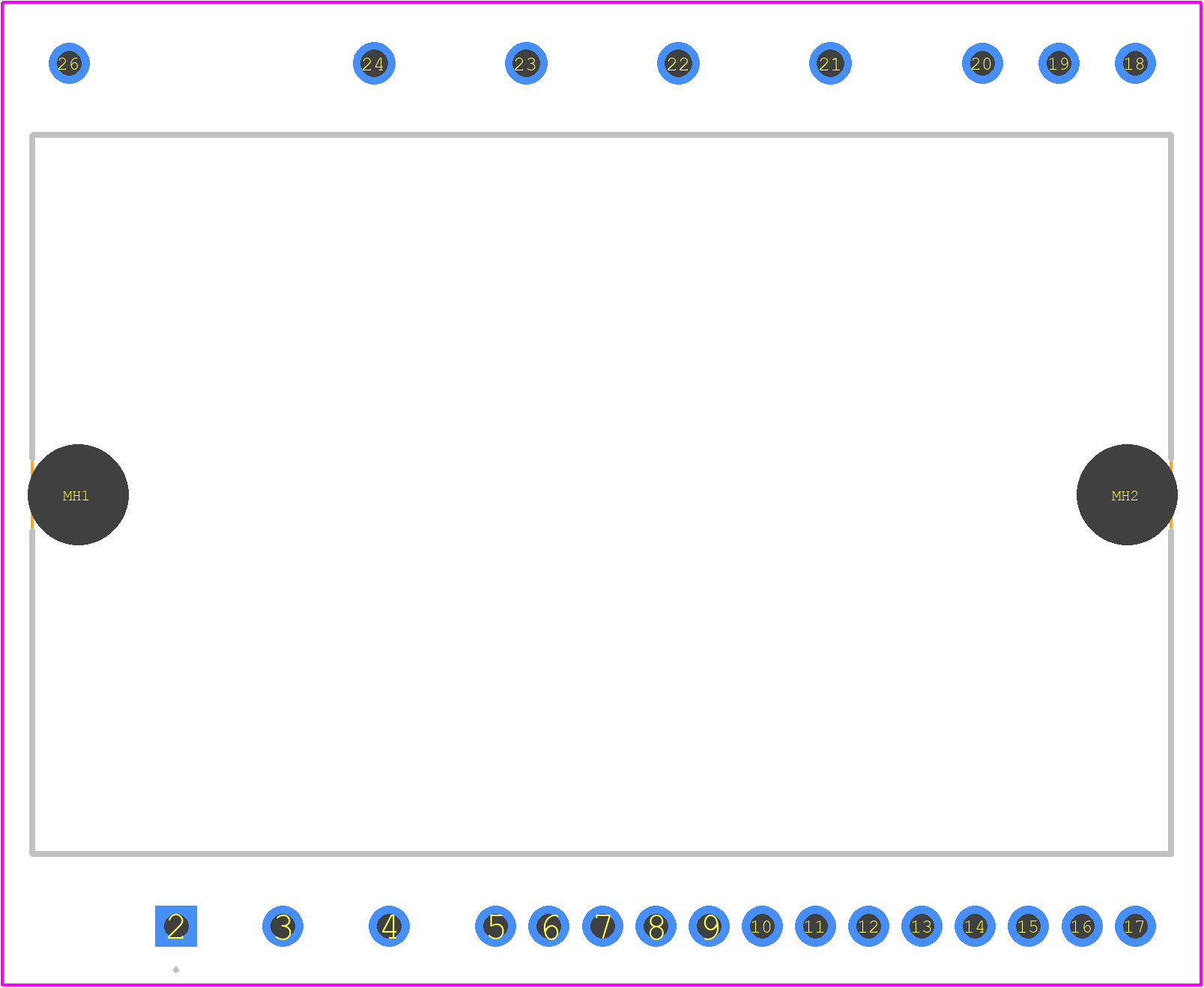 STIB1560DM2T-LZ - STMicroelectronics PCB footprint - Other - Other - STIB1560DM2T-LZ