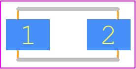 SMP50-220 - STMicroelectronics PCB footprint - Diodes Moulded Non Polarised - Diodes Moulded Non Polarised - SMA