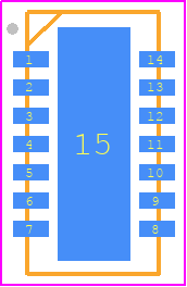 MAGX-100027-015STP - MACOM PCB footprint - Small Outline No-lead - Small Outline No-lead - 6 x 3 mm DFN