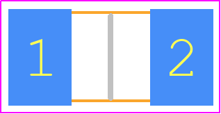 WSL2512R0100FEA - Vishay PCB footprint - Resistor Chip - Resistor Chip - WSL2512R0100FEA