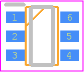 TLE4966V-1G - Infineon PCB footprint - SOT23 (6-Pin) - SOT23 (6-Pin) - PG-TSOP6-6-9_2022