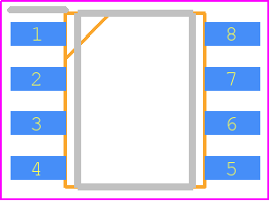 FAN73833MX - onsemi PCB footprint - Small Outline Packages - Small Outline Packages - 8-SOP_2023
