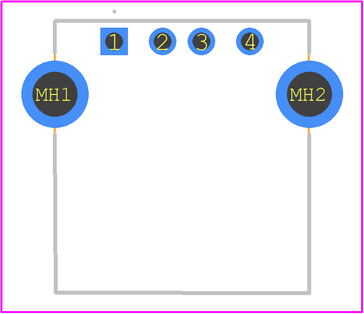 USBBU1A - Econ Connect PCB footprint - Other - Other - USBBU1A-2