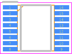 MICRF219AAYQS-TR - Microchip PCB footprint - Small Outline Packages - Small Outline Packages - MICRF219AAYQS-TR