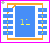 LS1205EFD33 - LITTELFUSE PCB footprint - Small Outline No-lead - Small Outline No-lead - LS1205EFD33