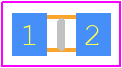 CR16-432JV - HOKURIKU PCB footprint - Resistor Chip - Resistor Chip - 0603