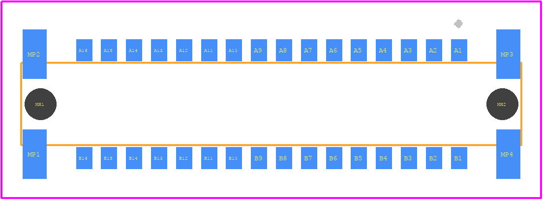 354057 - TE Connectivity PCB footprint - Other - Other - 354057-1