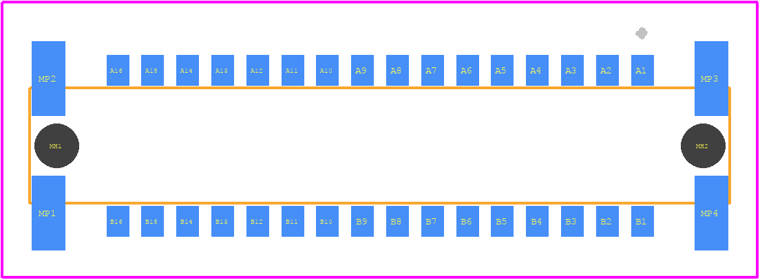 354072 - TE Connectivity PCB footprint - Other - Other - 354072-1