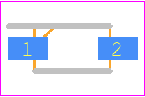 B5819W RHG - Taiwan Semiconductor PCB footprint - Small Outline Diode - Small Outline Diode - SOD-123-1