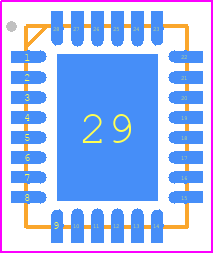 LMH32404QWRHFRQ1 - Texas Instruments PCB footprint - Quad Flat No-Lead - Quad Flat No-Lead - LMH32404QWRHFRQ1aa