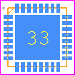 TDC-GP30YD-F01 3K - ams OSRAM PCB footprint - Quad Flat No-Lead - Quad Flat No-Lead - TDC-GP30YD-F01 3K