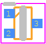 DTC123YEBTL - ROHM Semiconductor PCB footprint - SO Transistor Flat Lead - SO Transistor Flat Lead - EMT3F_2023
