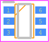 TLE493DP2B6A1HTSA1 - Infineon PCB footprint - SOT23 (6-Pin) - SOT23 (6-Pin) - PG-TSOP6-6-8