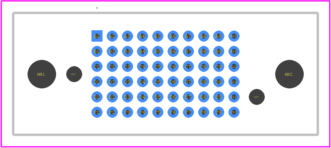 VSM-06-10-100-50-00-G - AirBorn PCB footprint - Other - Other - VSM-06-10-100-50-00-G-1