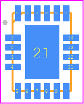 ISL97671AIRZ - Renesas Electronics PCB footprint - Quad Flat No-Lead - Quad Flat No-Lead - L20.3x4 QFN-20