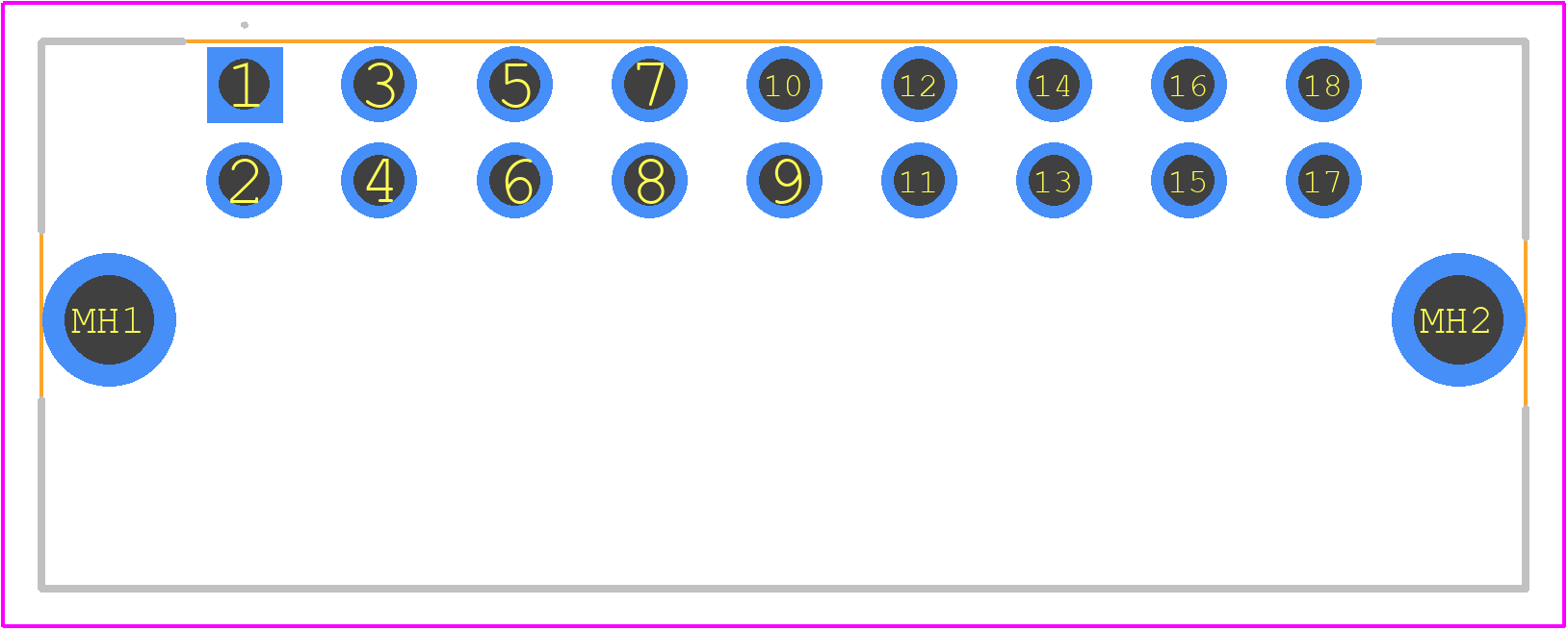 1728690000 - Weidmüller PCB footprint - Other - Other - 1728690000-1