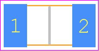 PU2512FKGP60U5L - Yageo Group PCB footprint - Resistor Chip - Resistor Chip - PU2512FKGP60U5L